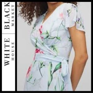 NWT WHBM Flutter Sleeve Midi Dress